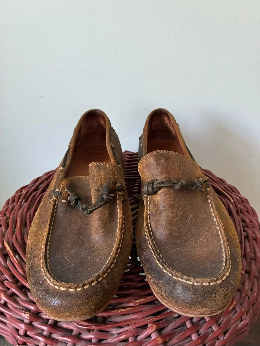 FRYE Shoes Men’s 9.5 Leather Loafers Boat Shoe